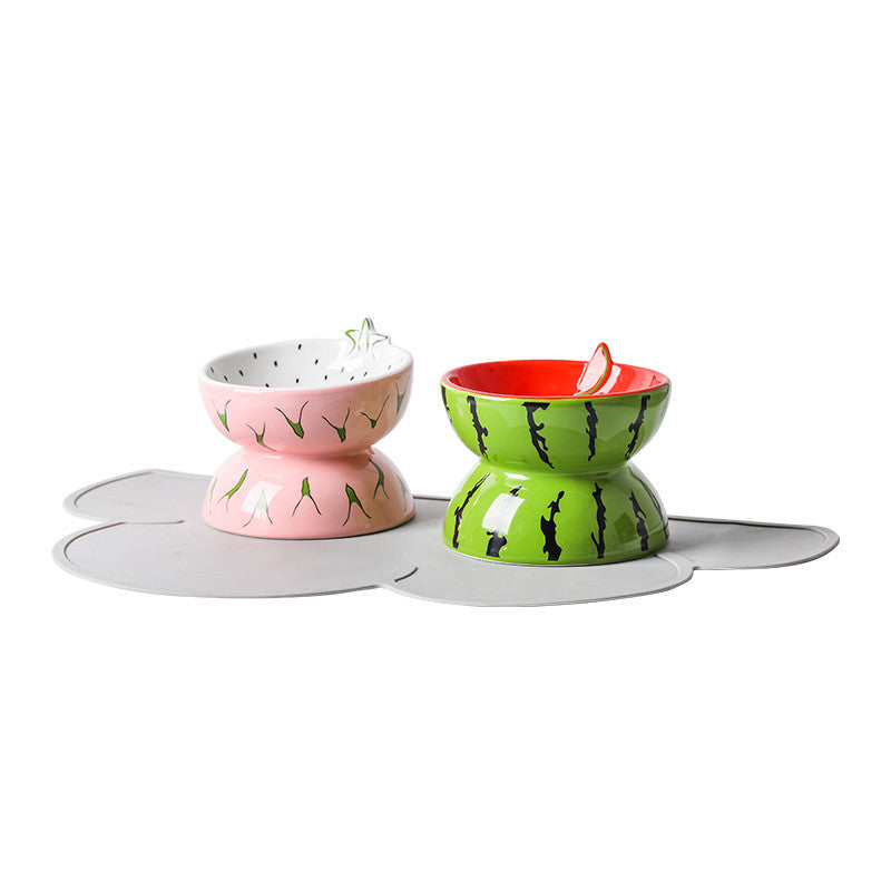 Fruits Design Cat Bowl