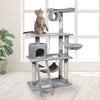 Cat Tree Beastie Scratching Post Pet Scratcher Condo Tower 140cm Grey