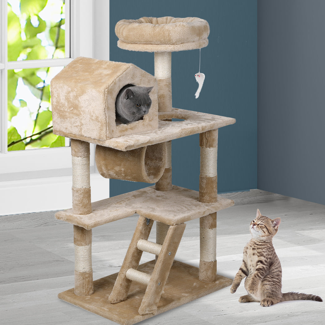 Cat Tree Tower Condo House Post Scratching Furniture Play Pet Activity Kitty Bed