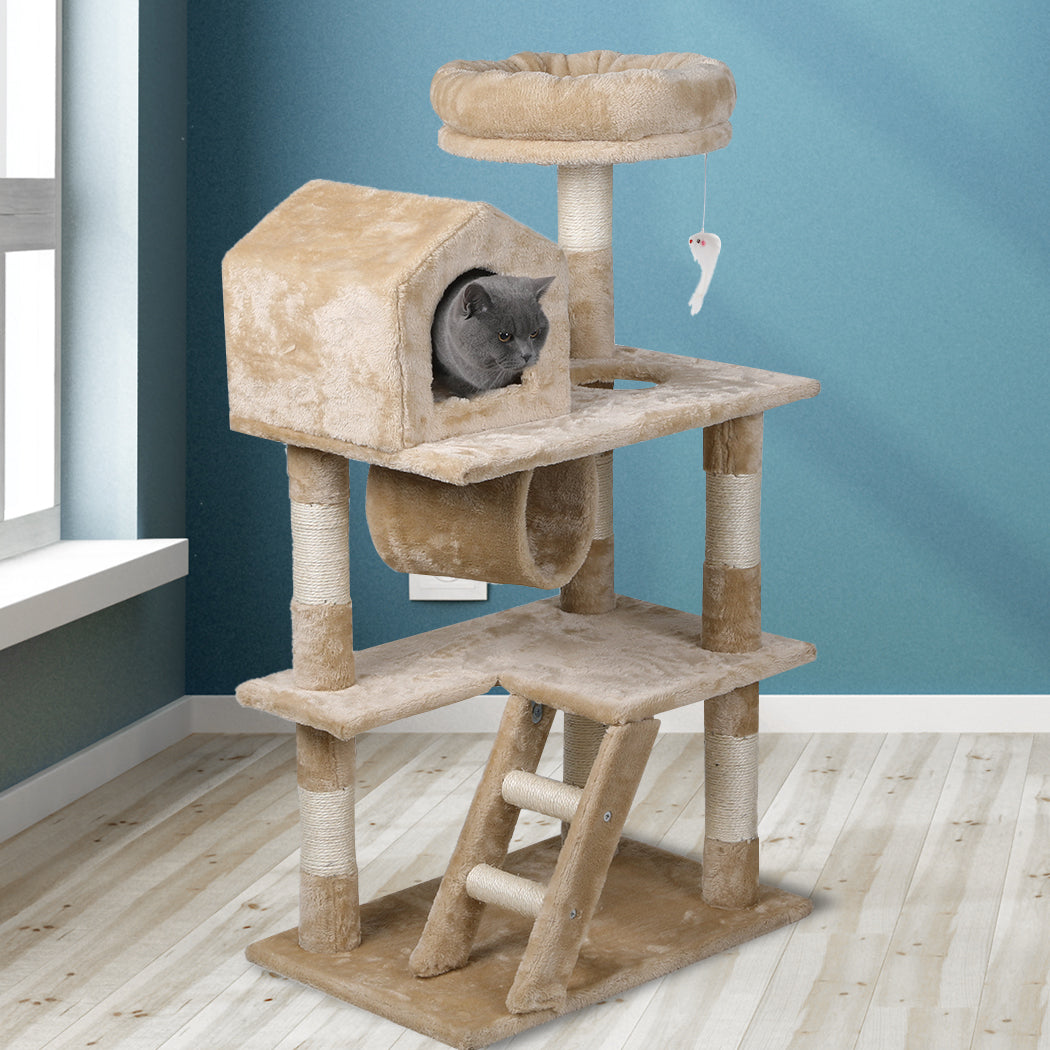 Cat Tree Tower Condo House Post Scratching Furniture Play Pet Activity Kitty Bed