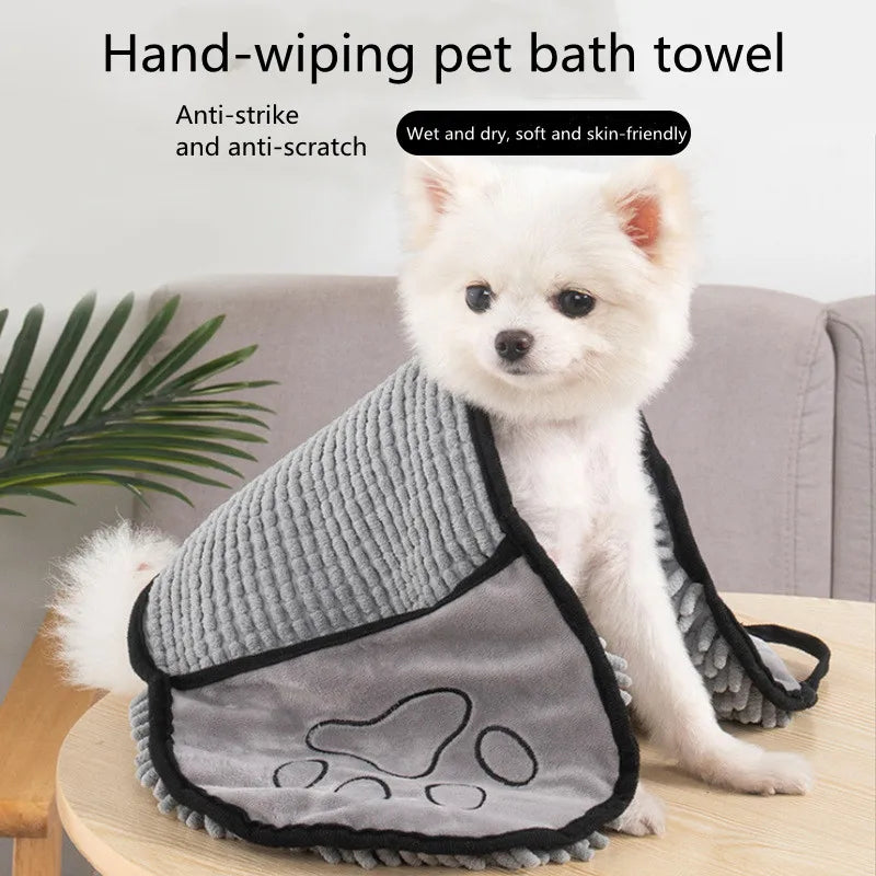 QuickFluff™ Quick Dry Soft Dog Bath Towel