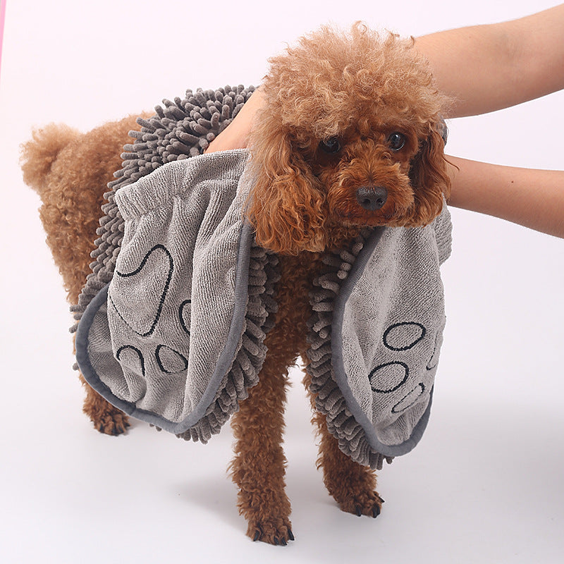 QuickFluff™ Quick Dry Soft Dog Bath Towel