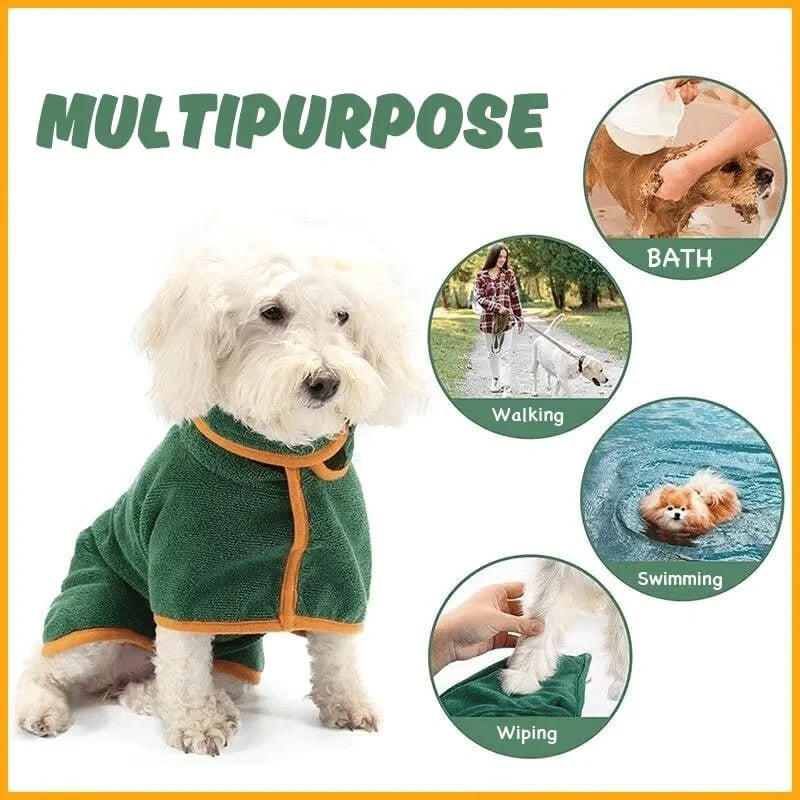 BathRuff™ Super Absorbent Pet Bathrobe